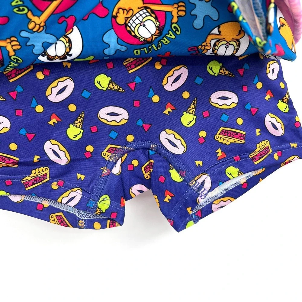 Garfield 4pk girlshorts handcraft athletic underwear cartoon boy shorts undies 4 - Picture 4 of 6